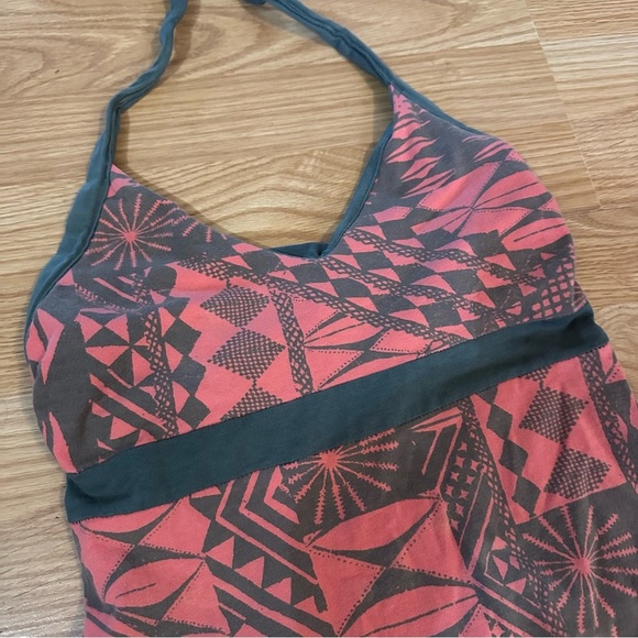 Patagonia women’s XS halter dress tribal coral built in bra - Picture 2 of 8